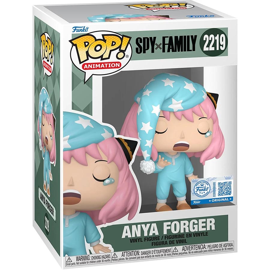 POP Spy x Family Anya Forger Pajamas Entertainment Earth Exclusive Vinyl Figure