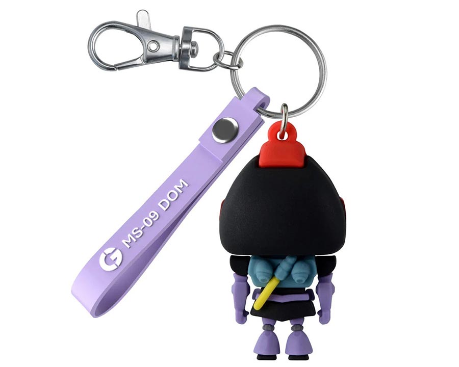 Gundam 3D Rubber Mascot Keychain - Box Of 12 - Dompla-Kun
