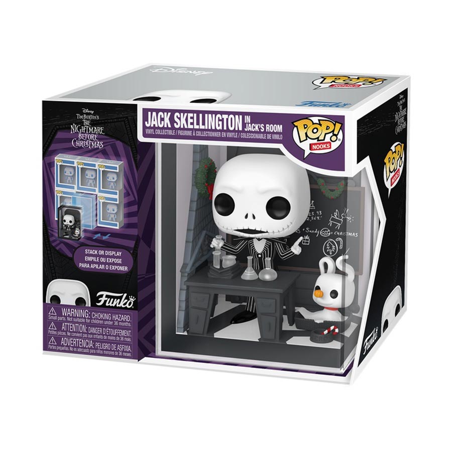 POP Nooks The Nightmare Before Christmas Jack Skellington In Jacks Room Vinyl Figure
