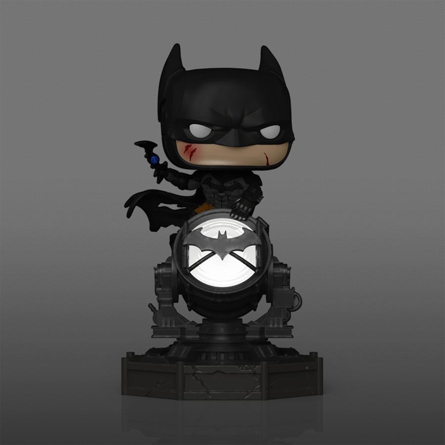 POP Premium SFX DC Heroes Batman On Bat Signal Vinyl Figure