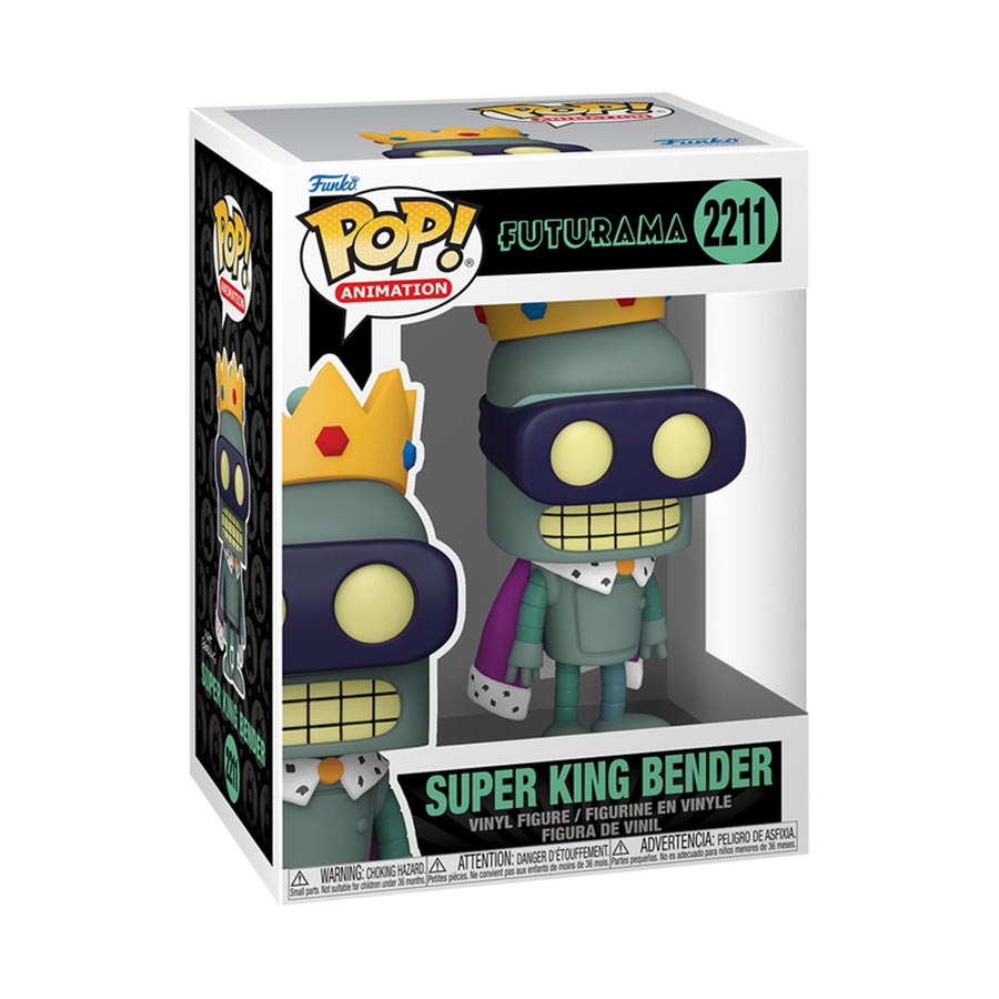 POP Animation Futurama Super King Bender Vinyl Figure