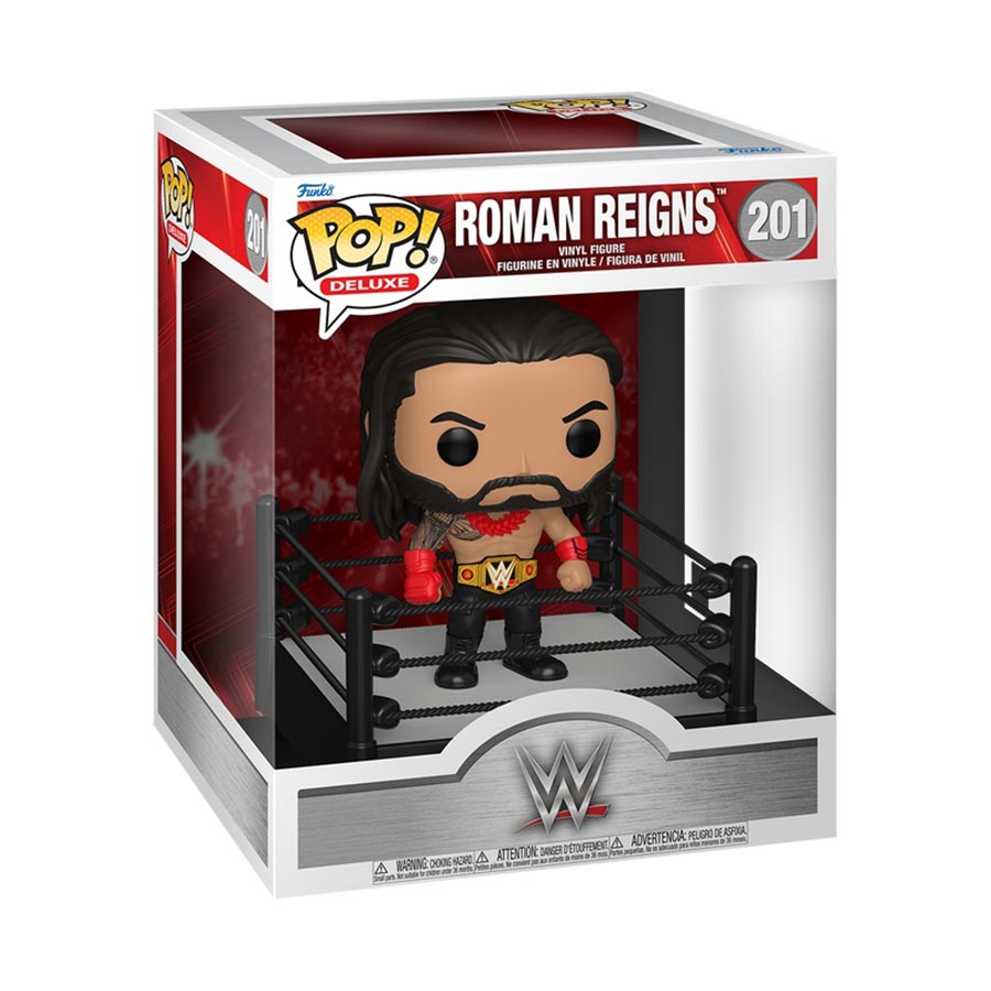 POP Deluxe WWE Roman Reigns In Ring Vinyl Figure