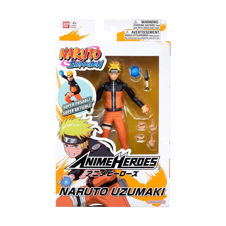 Anime Heroes Naruto 6.5-Inch Action Figure - Naruto Uzumaki Renewal Version