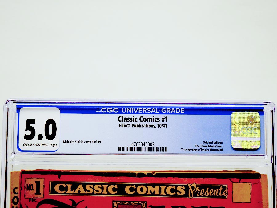Classics Illustrated #1 Cover R 1st Ptg The Three Musketeers CGC 5.0