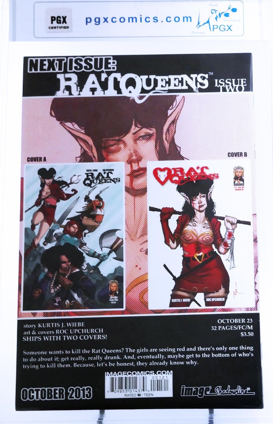 Rat Queens #1 Cover D Incentive Fiona Staples Variant Cover PGX 9.8