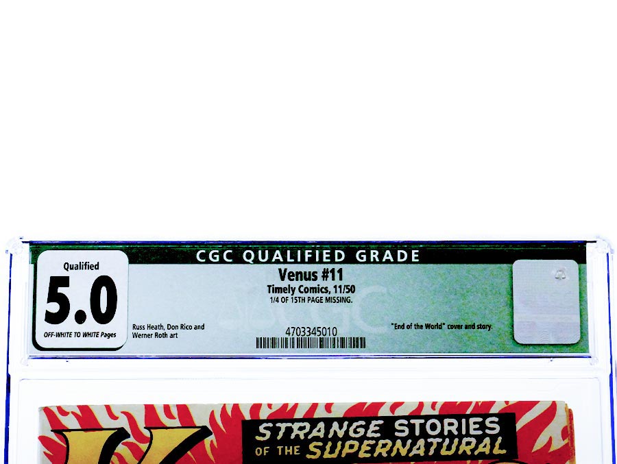 Venus #11 Cover B CGC Qualified 5.0