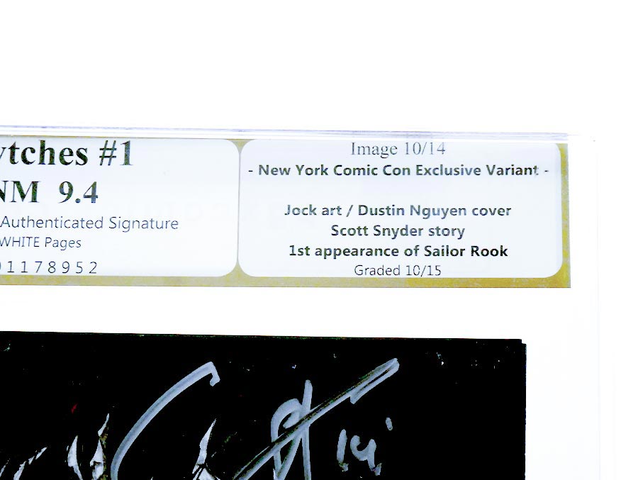 Wytches #1 Cover E Variant NYCC Edition PGX Authenticated Signature 9.4 Signed By Scott Snyder