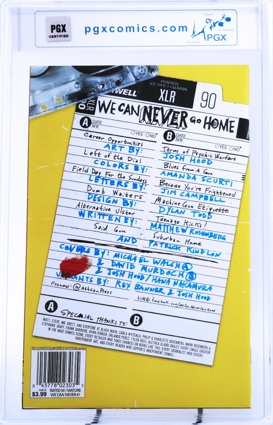 We Can Never Go Home #1 Cover G 1st Ptg Michael Walsh PGX 9.8