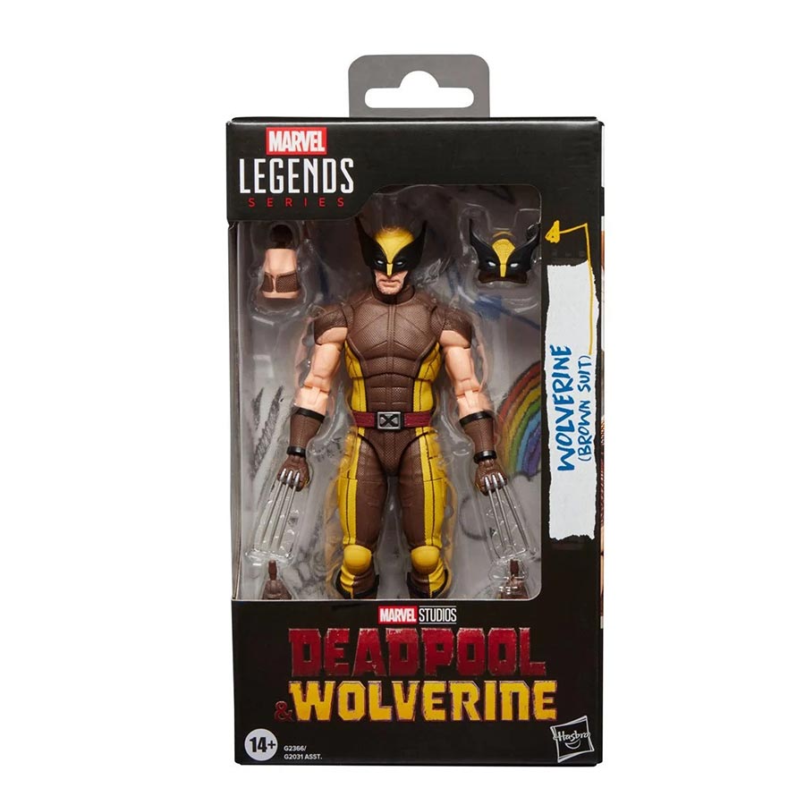 Marvel Legends Deadpool & Wolverine Wolverine Brown Suit 6-Inch Action Figure