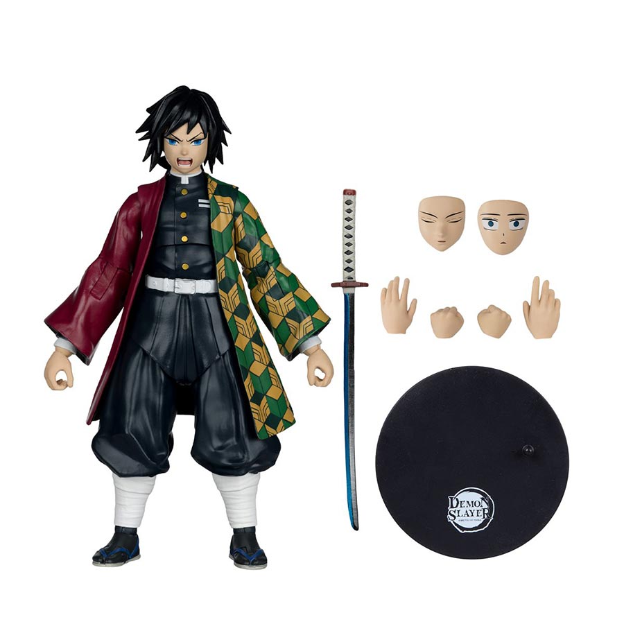 Demon Slayer Kimetsu No Yaiba Wave 8 Giyu Tomioka Expressions Variant 7-Inch Scale Action Figure