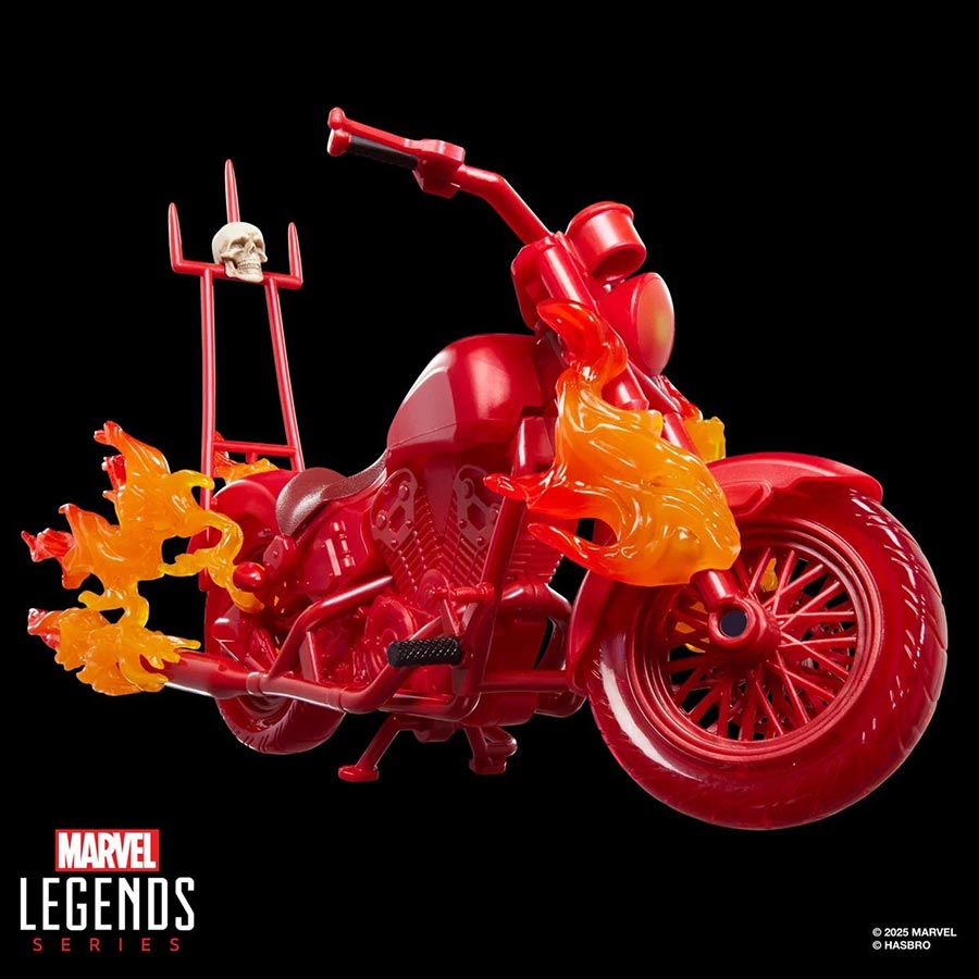 Marvel Legends Ghost Rider Johnny Blaze With Motorcycle 6-Inch Action Figure