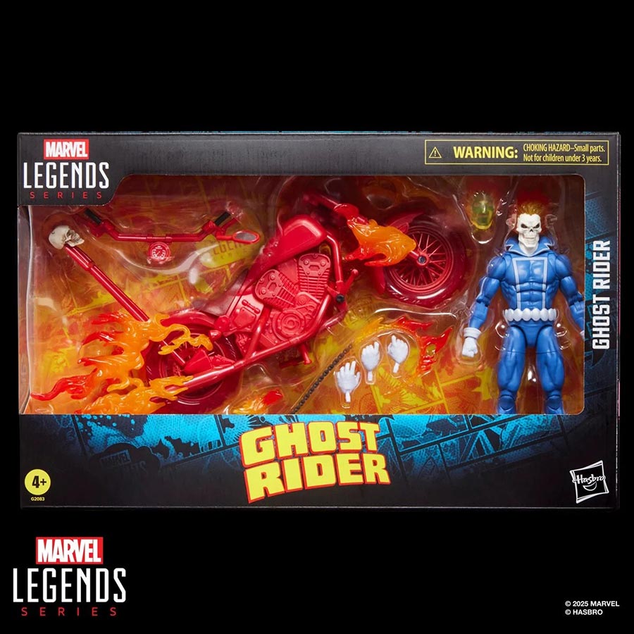 Marvel Legends Ghost Rider Johnny Blaze With Motorcycle 6-Inch Action Figure