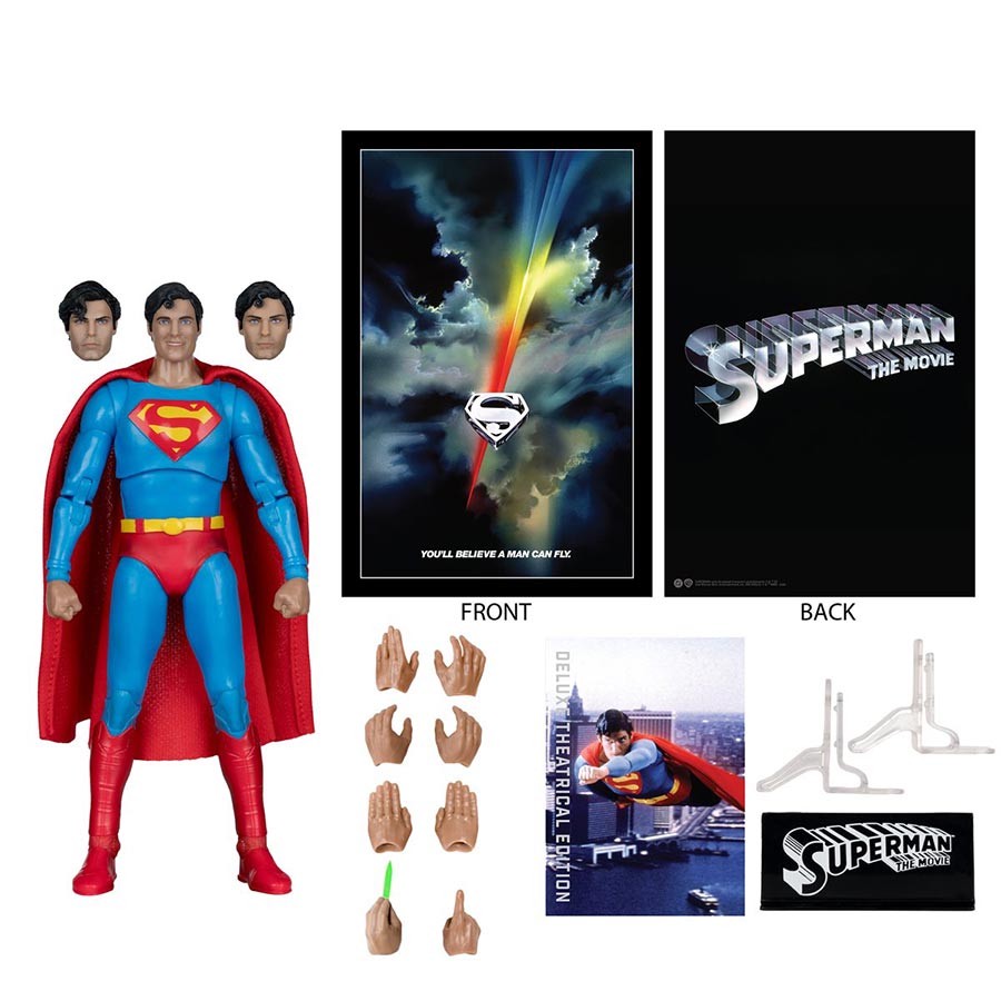 DC Multiverse Deluxe Theatrical Edition Wave 3 Superman The Movie 1978 Superman 7-Inch Scale Action Figure