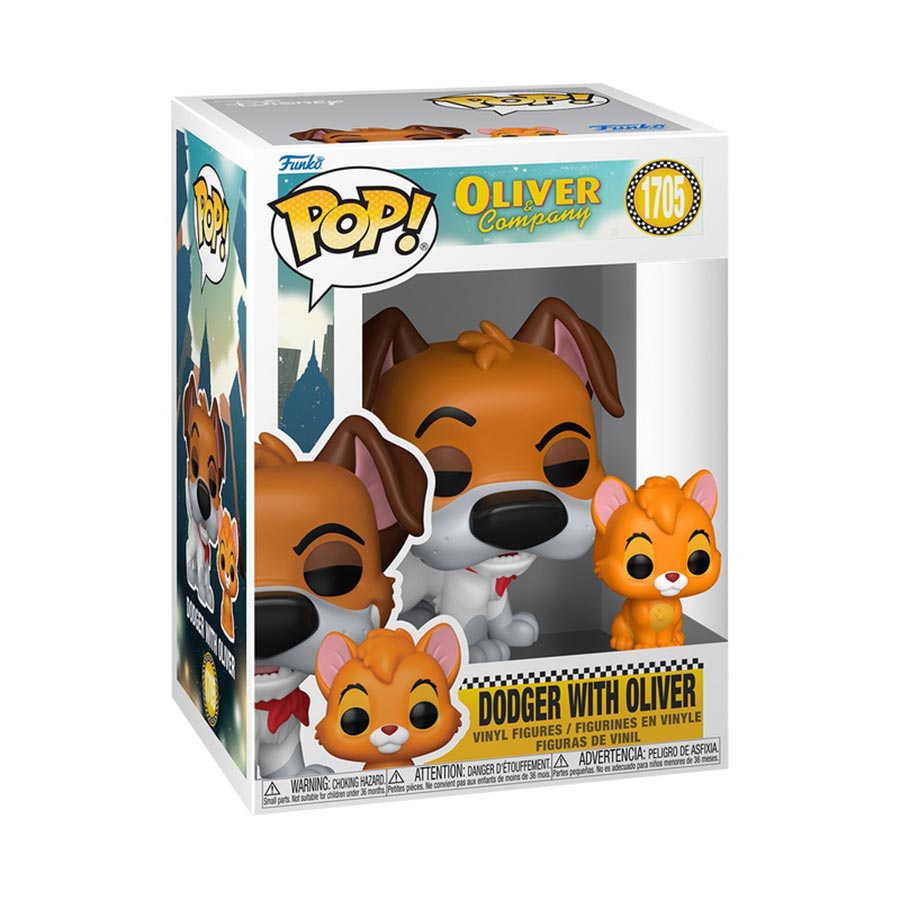 POP Buddy Oliver & Company Dodger With Oliver Vinyl Figure