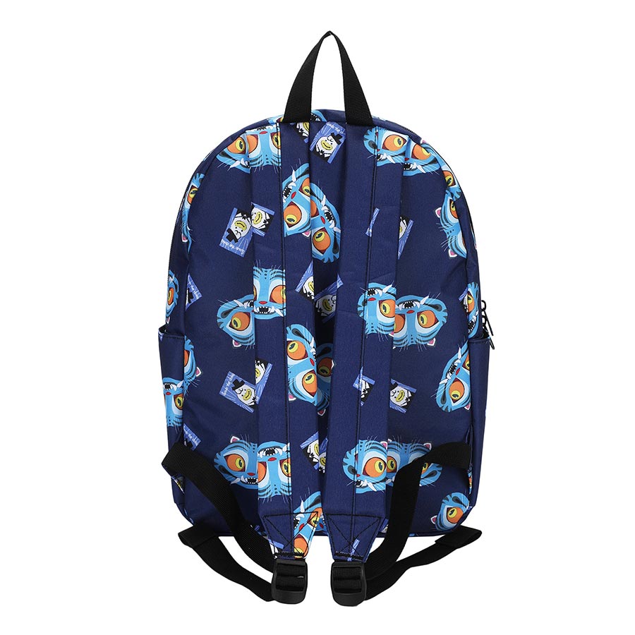 KPop Demon Hunters Derpy & Sussie All-Over Print 16.5-Inch Adult Blue Quick Turn Backpack