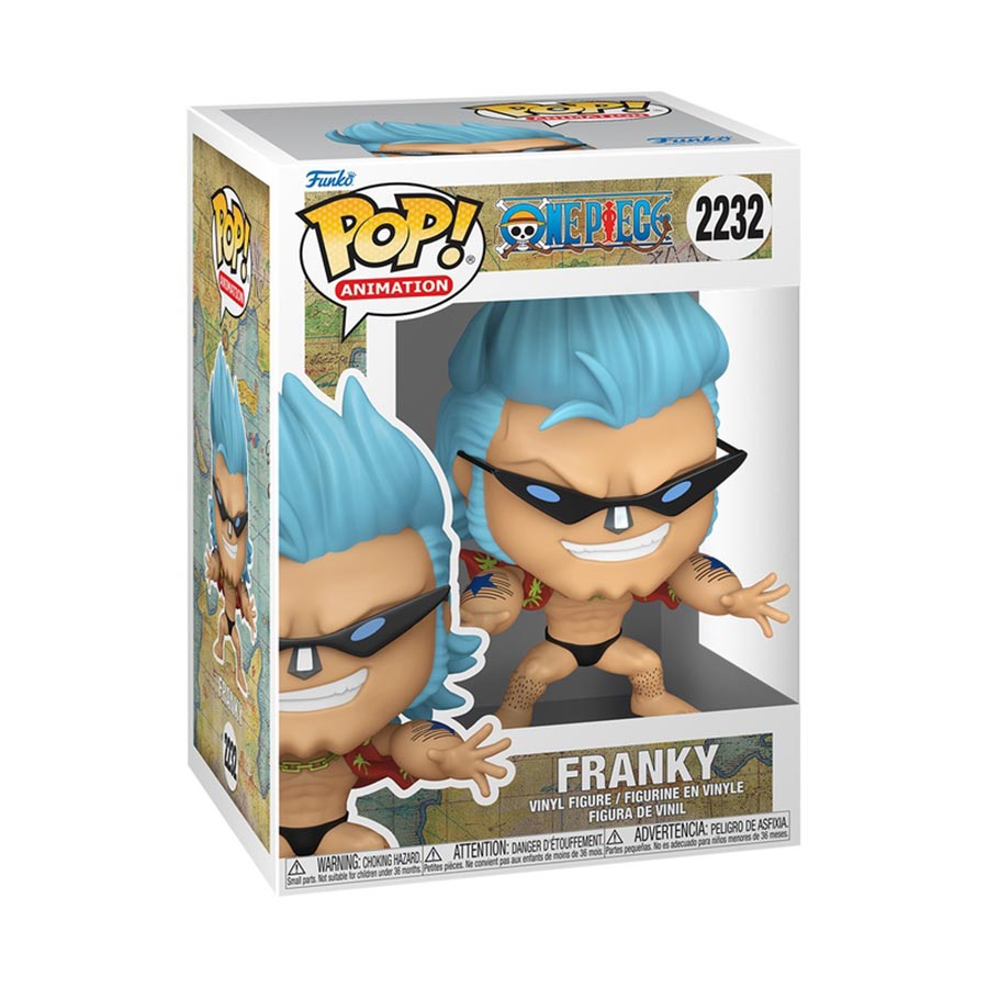 POP Animation One Piece Franky With Sunglasses Vinyl Figure