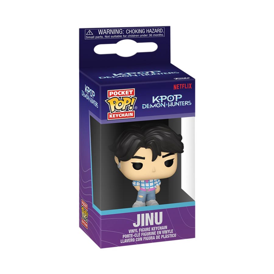 POP Keychain KPOP Demon Hunters Jinu Vinyl Figure