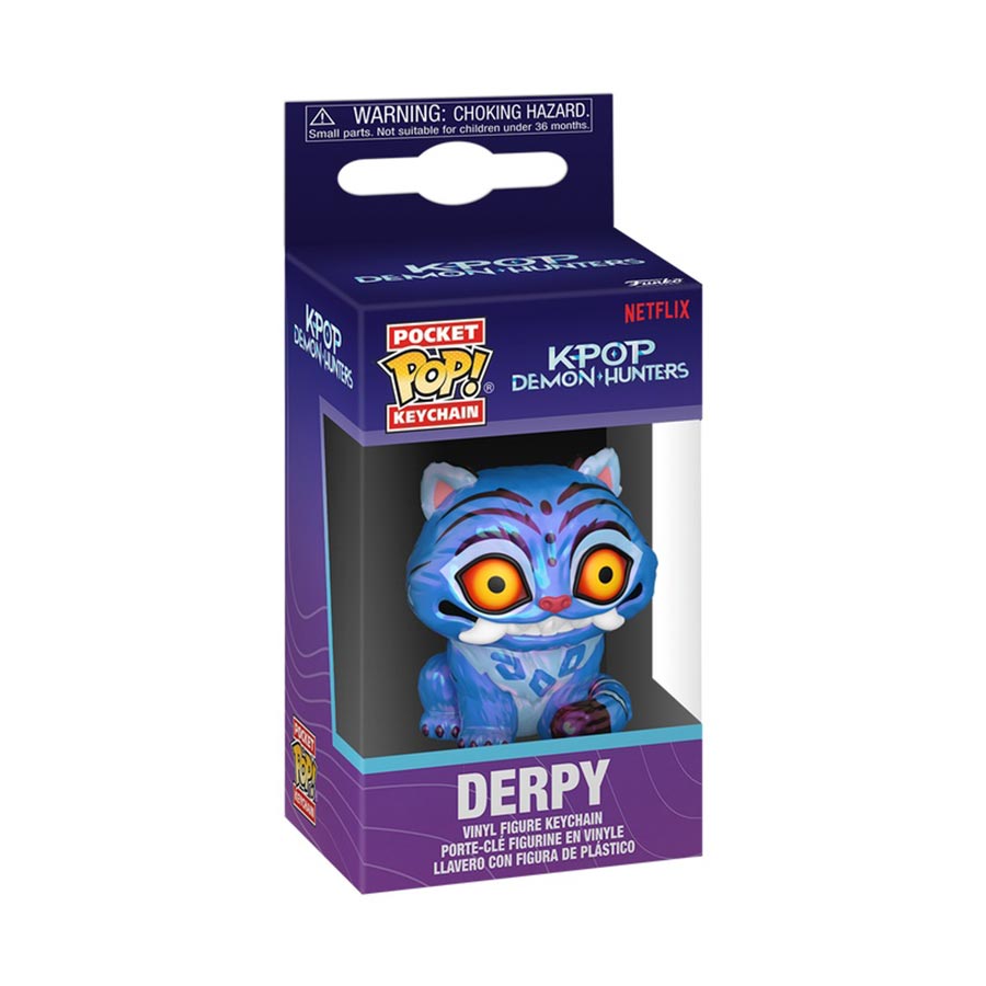 POP Keychain KPOP Demon Hunters Derpy Tiger Vinyl Figure