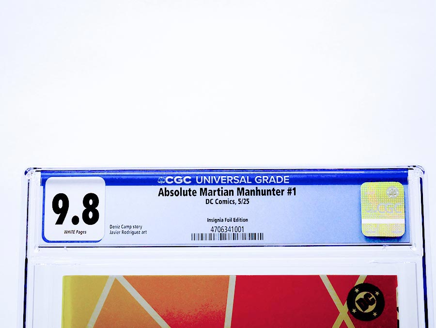 Absolute Martian Manhunter #1 Cover P CGC 9.8 Variant Logo Design Foil Cover (DC All In)