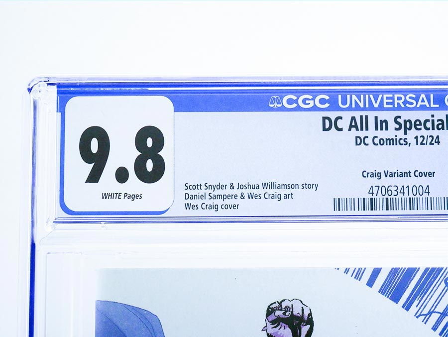 DC All In Special #1 (One Shot) Cover R CGC 9.8 Variant Wes Craig Wraparound Card Stock Cover