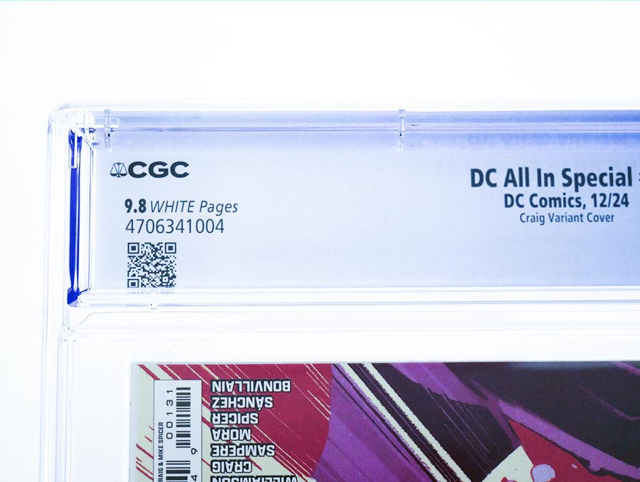 DC All In Special #1 (One Shot) Cover R CGC 9.8 Variant Wes Craig Wraparound Card Stock Cover