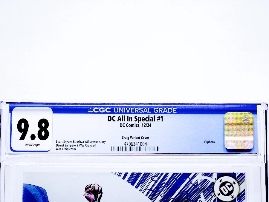 DC All In Special #1 (One Shot) Cover S CGC 9.8 Variant Wes Craig Wraparound Card Stock Cover