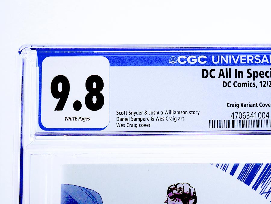 DC All In Special #1 (One Shot) Cover S CGC 9.8 Variant Wes Craig Wraparound Card Stock Cover