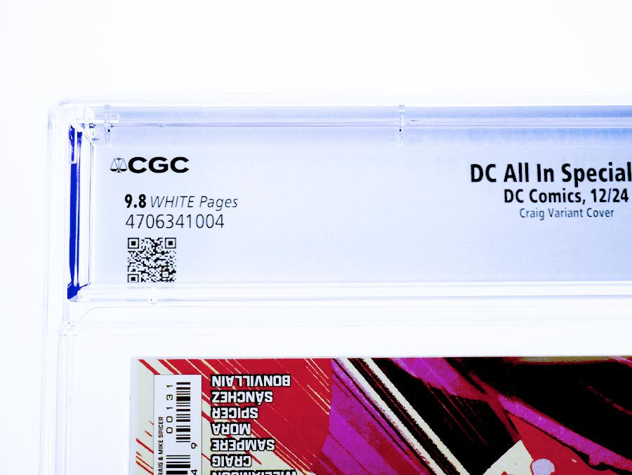 DC All In Special #1 (One Shot) Cover S CGC 9.8 Variant Wes Craig Wraparound Card Stock Cover