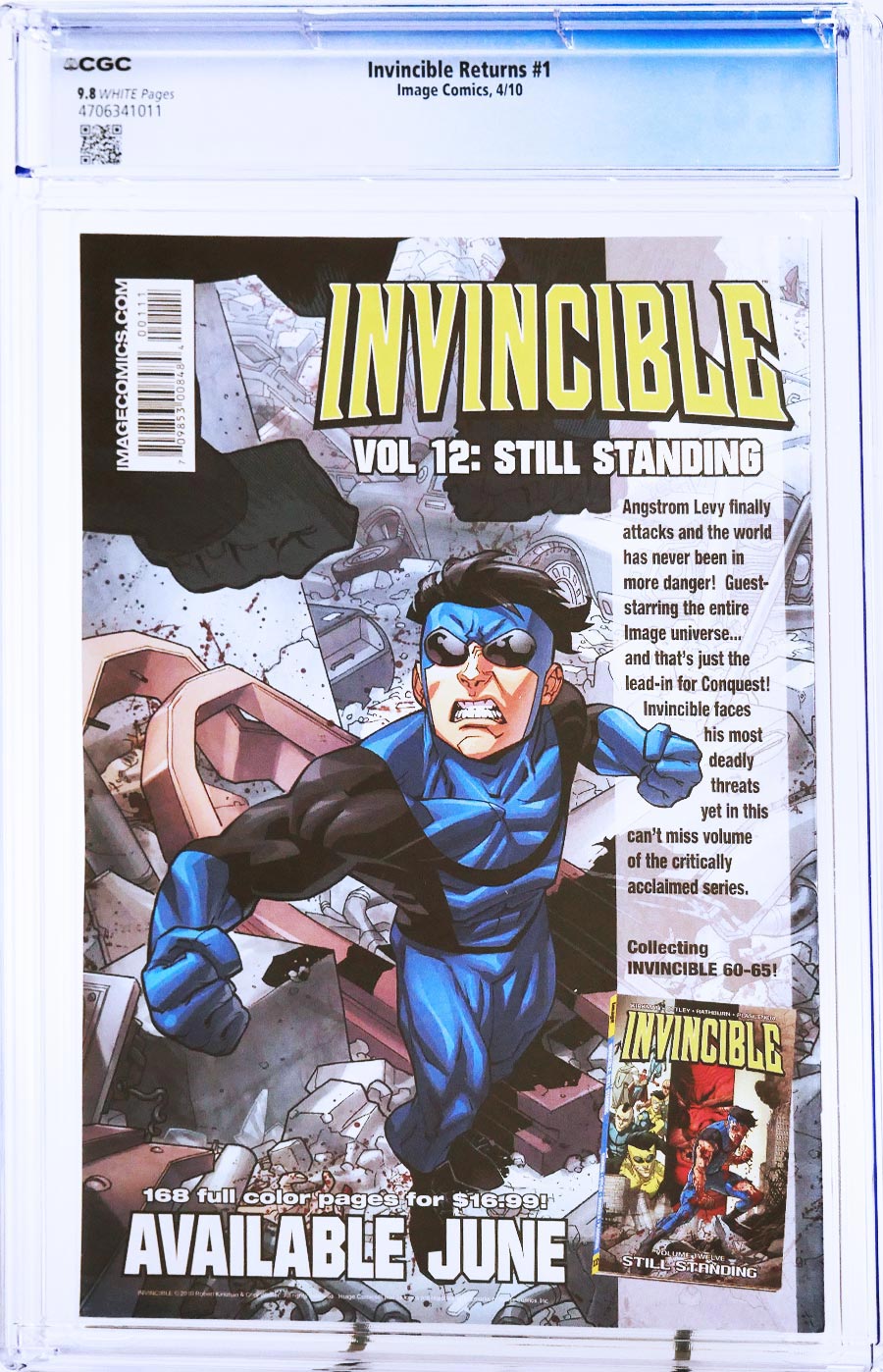 Invincible Returns #1 Cover G CGC 9.8 1st Ptg Regular David Finch Cover