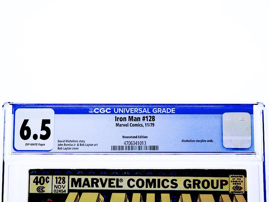 Iron Man #128 Cover B CGC 6.5