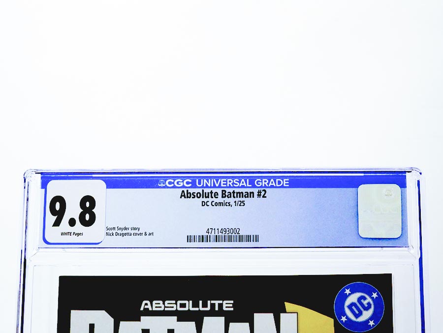 Absolute Batman #2 Cover V Regular Nick Dragotta Cover CGC 9.8 (DC All In)