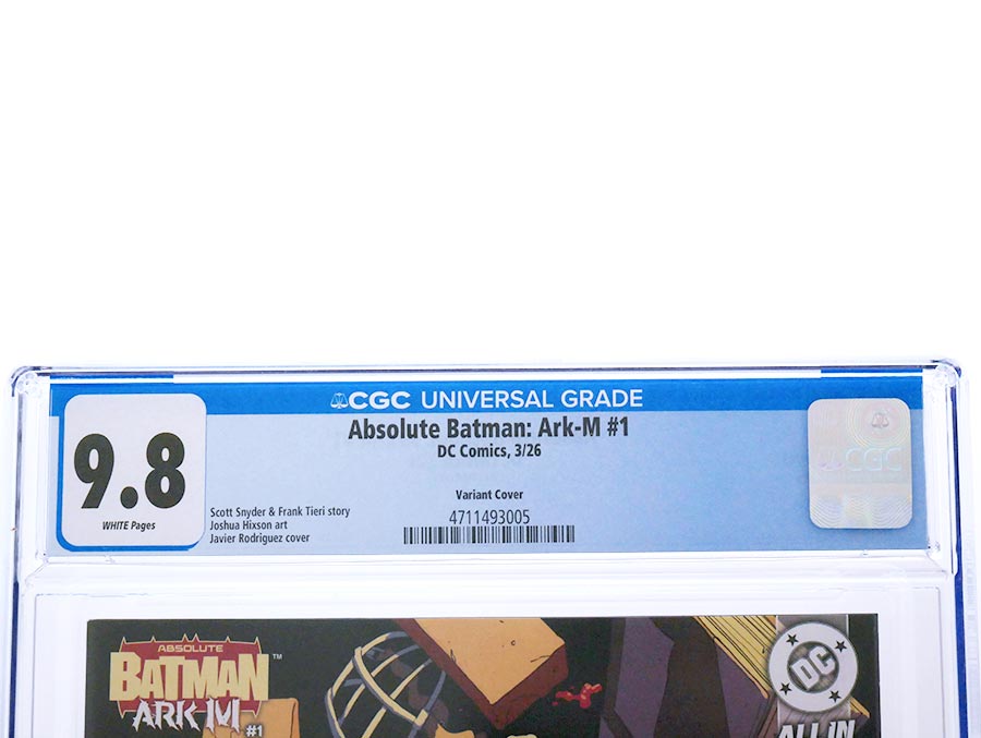 Absolute Batman Ark-M Special #1 (One Shot) Cover M Variant Javier Rodriguez Card Stock Cover CGC 9.8 (DC All In)