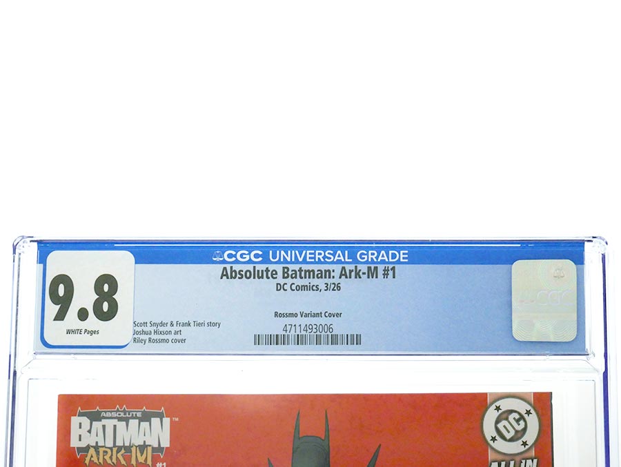 Absolute Batman Ark-M Special #1 (One Shot) Cover N Variant Riley Rossmo Card Stock Cover CGC 9.8 (DC All In)