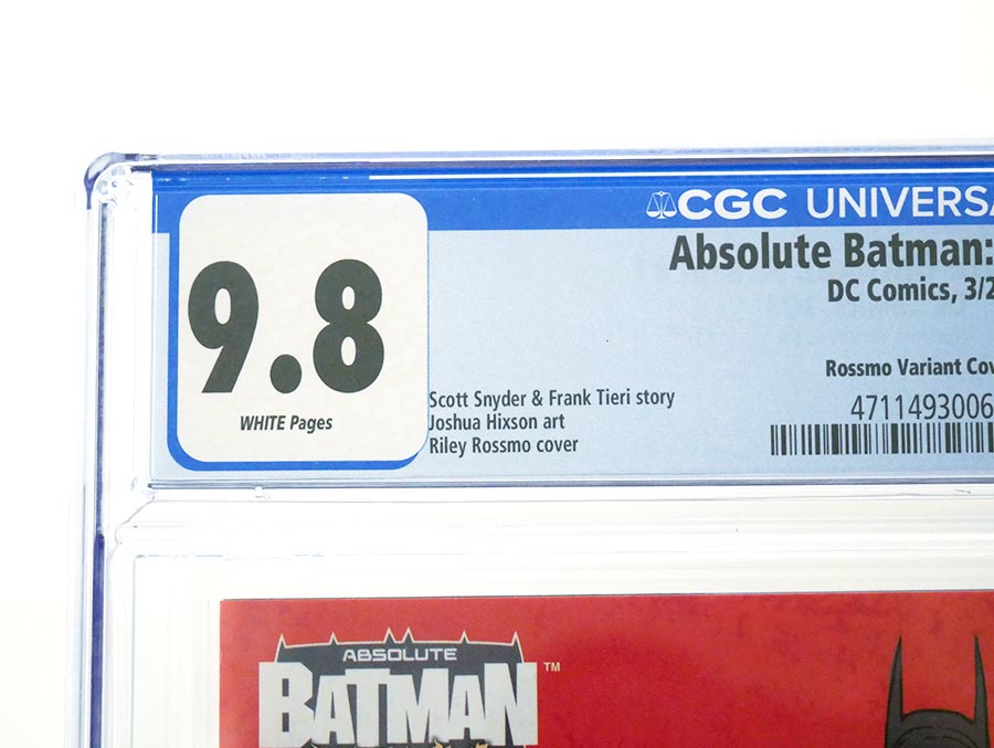 Absolute Batman Ark-M Special #1 (One Shot) Cover N Variant Riley Rossmo Card Stock Cover CGC 9.8 (DC All In)