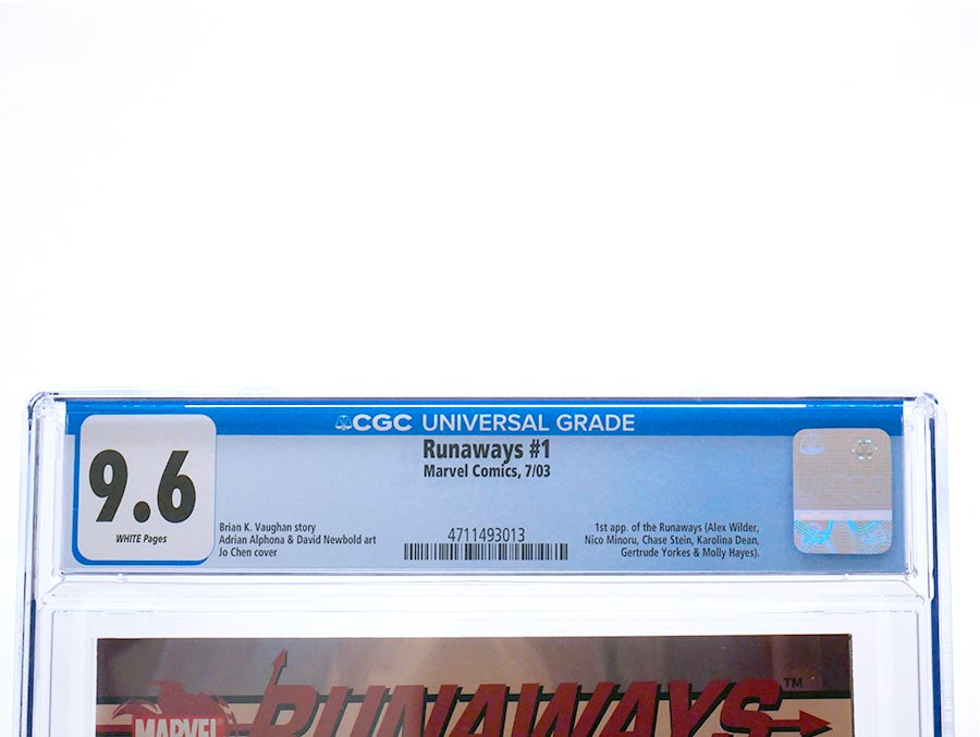 Runaways #1 Cover C CGC 9.6