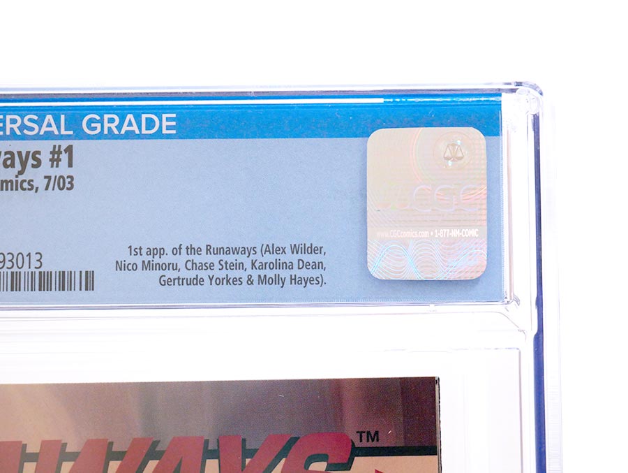 Runaways #1 Cover C CGC 9.6