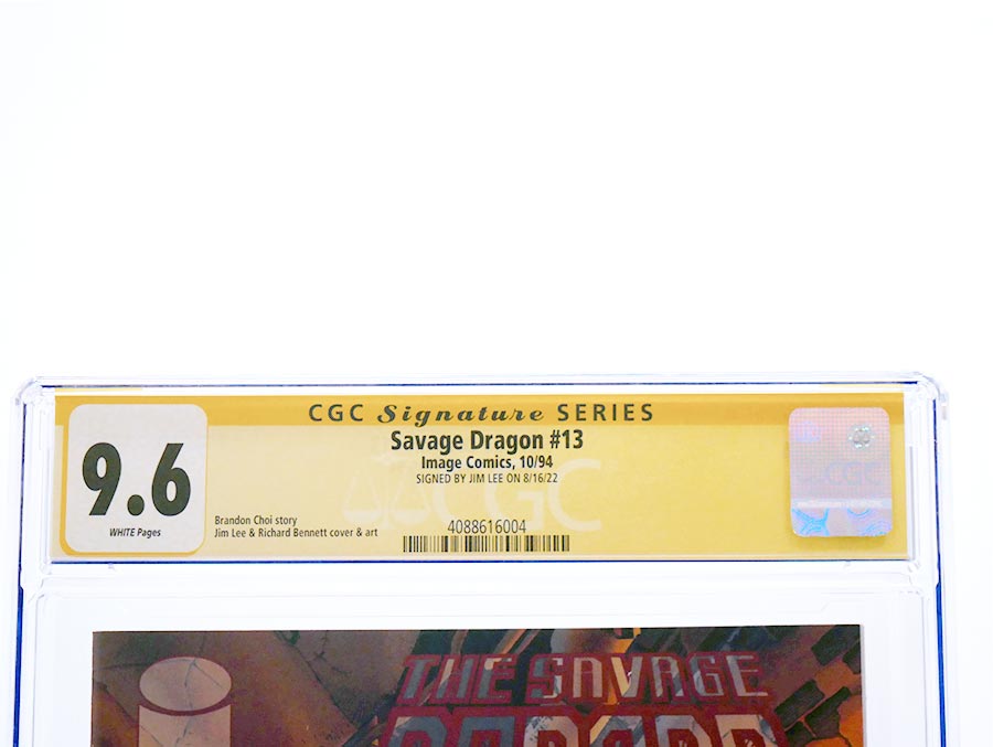 Savage Dragon Vol 2 #13 Cover C Jim Lee Cover CGC Signature Series 9.6 Signed By Jim Lee