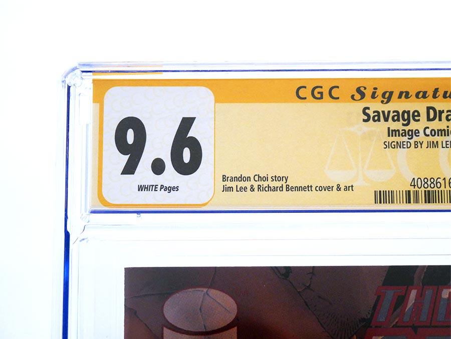 Savage Dragon Vol 2 #13 Cover C Jim Lee Cover CGC Signature Series 9.6 Signed By Jim Lee