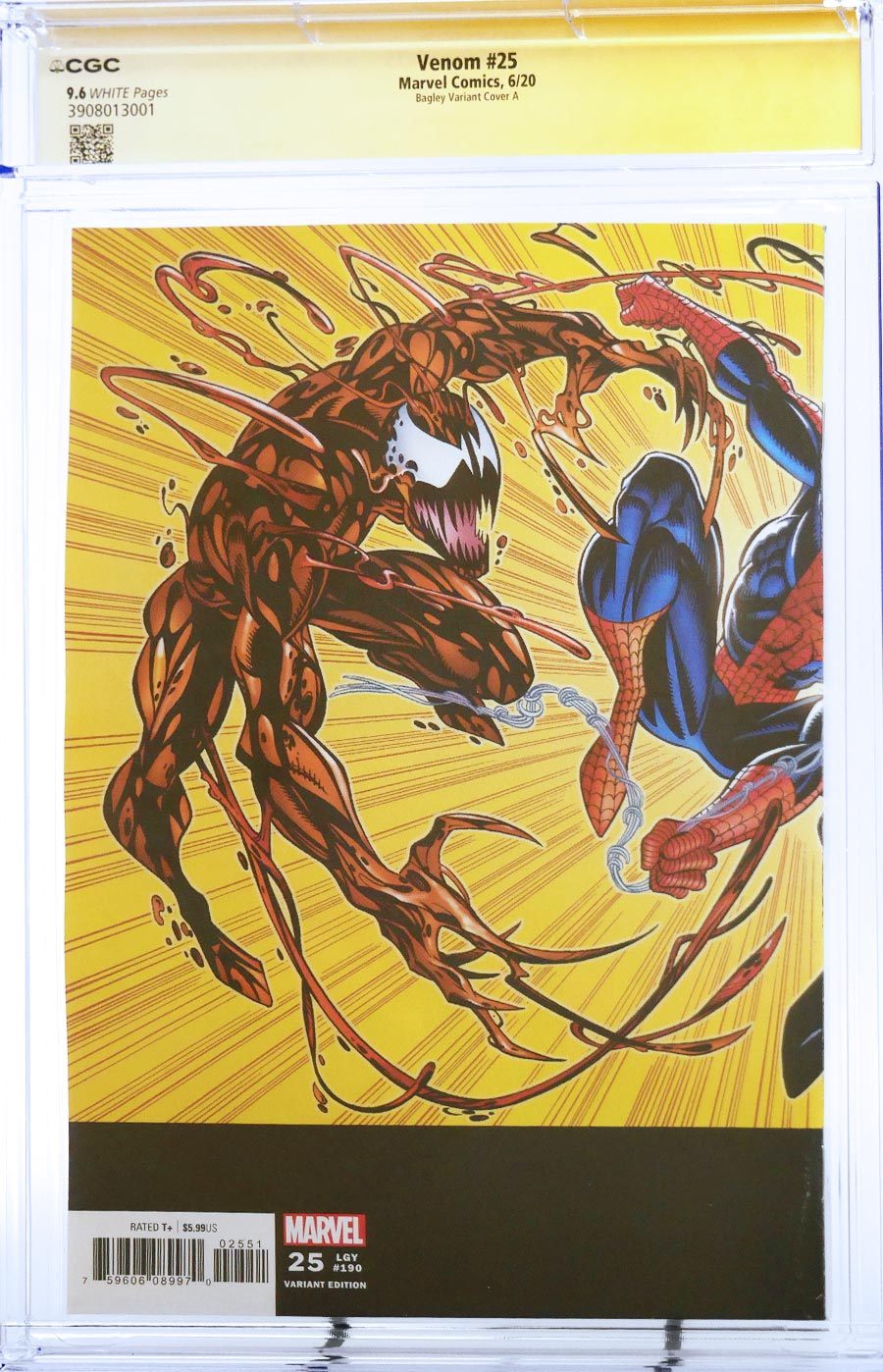 Venom Vol 4 #25 Cover Z-C Incentive Mark Bagley Hidden Gem Wraparound Variant Cover CGC Signature Series 9.6 Signed By Mark Bagley