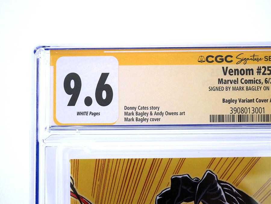 Venom Vol 4 #25 Cover Z-C Incentive Mark Bagley Hidden Gem Wraparound Variant Cover CGC Signature Series 9.6 Signed By Mark Bagley