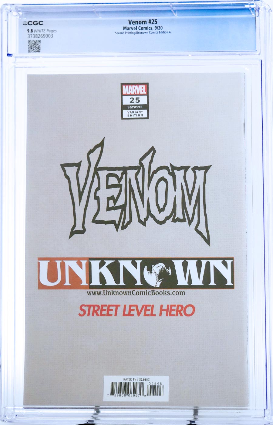 Venom Vol 4 #25 Cover Z-D 2nd Ptg Ryan Stegman Wraparound Variant Cover CGC 9.8