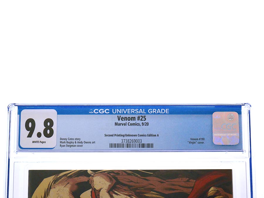 Venom Vol 4 #25 Cover Z-D 2nd Ptg Ryan Stegman Wraparound Variant Cover CGC 9.8