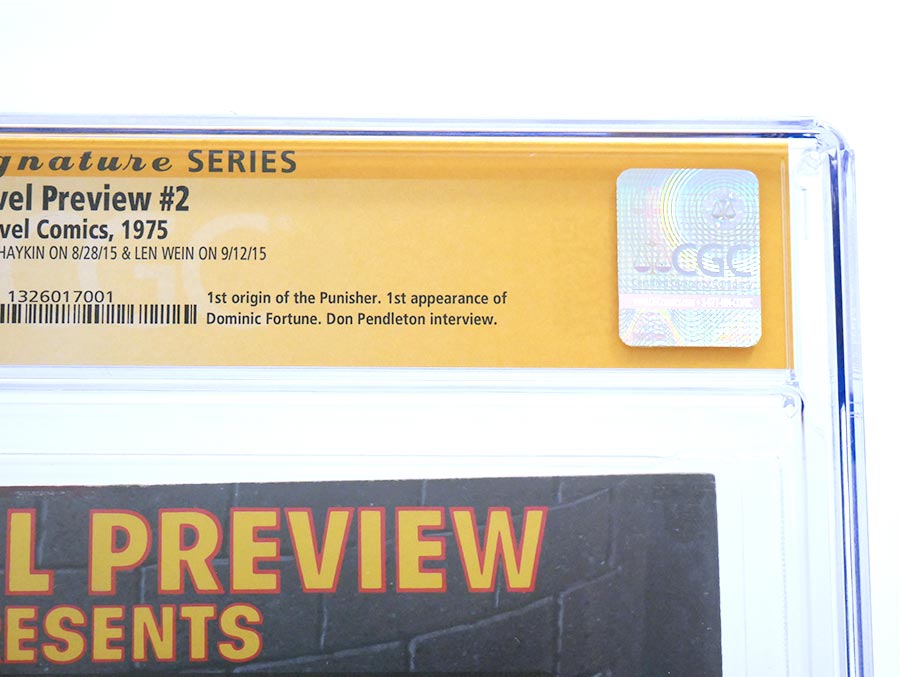 Marvel Preview Magazine #2 Cover B CGC Signature Series 8.0 Signed By Howard Chaykin & Len Wein