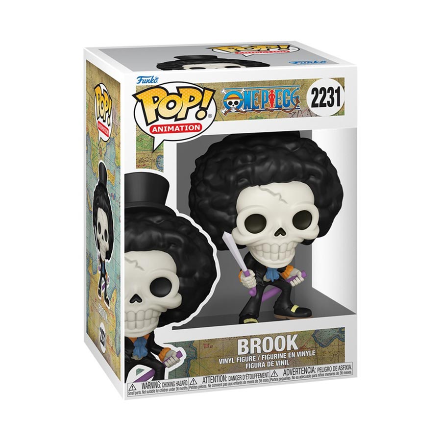 POP Animation One Piece Brook With Soul Solid Vinyl Figure