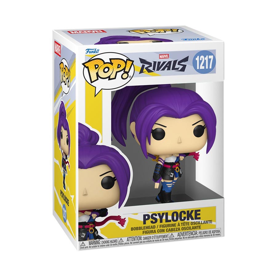 POP Games Marvel Rivals Psylocke Vinyl Bobble Head