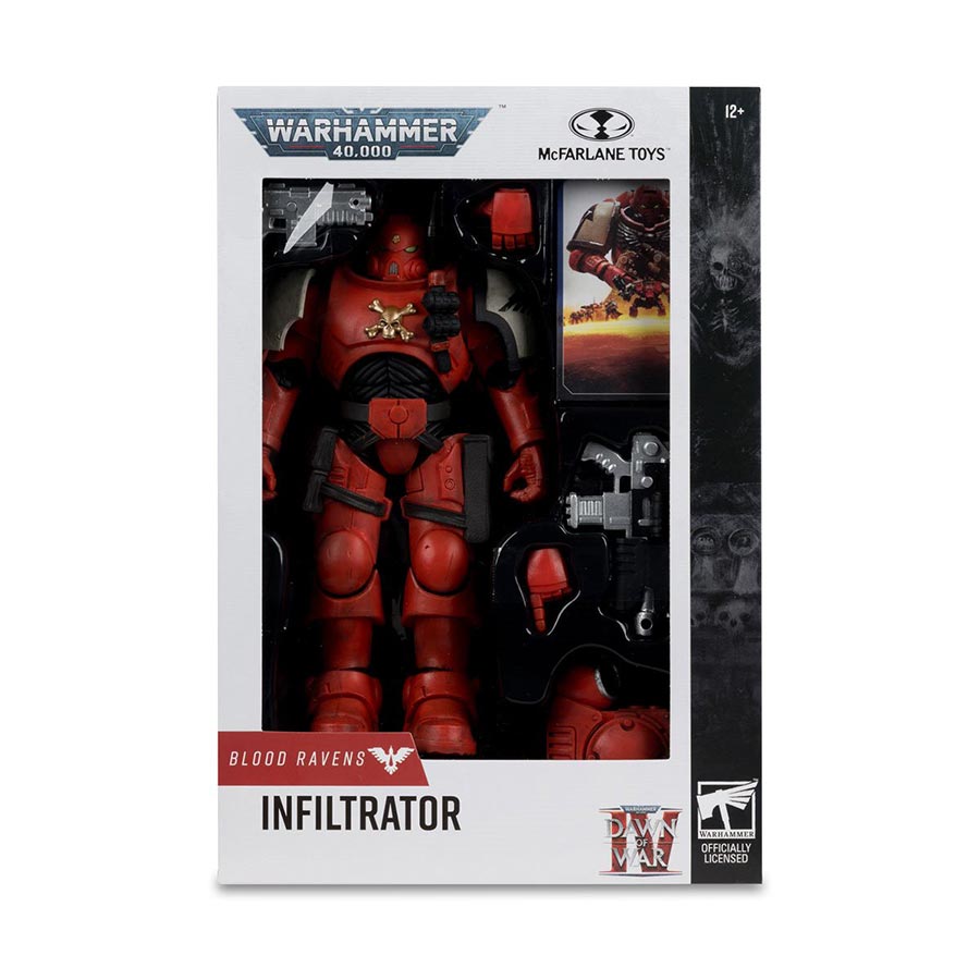 Warhammer 40000 Wave 12 Blood Ravens Sergeant Infiltrator Dawn Of War 4 7-Inch Action Figure