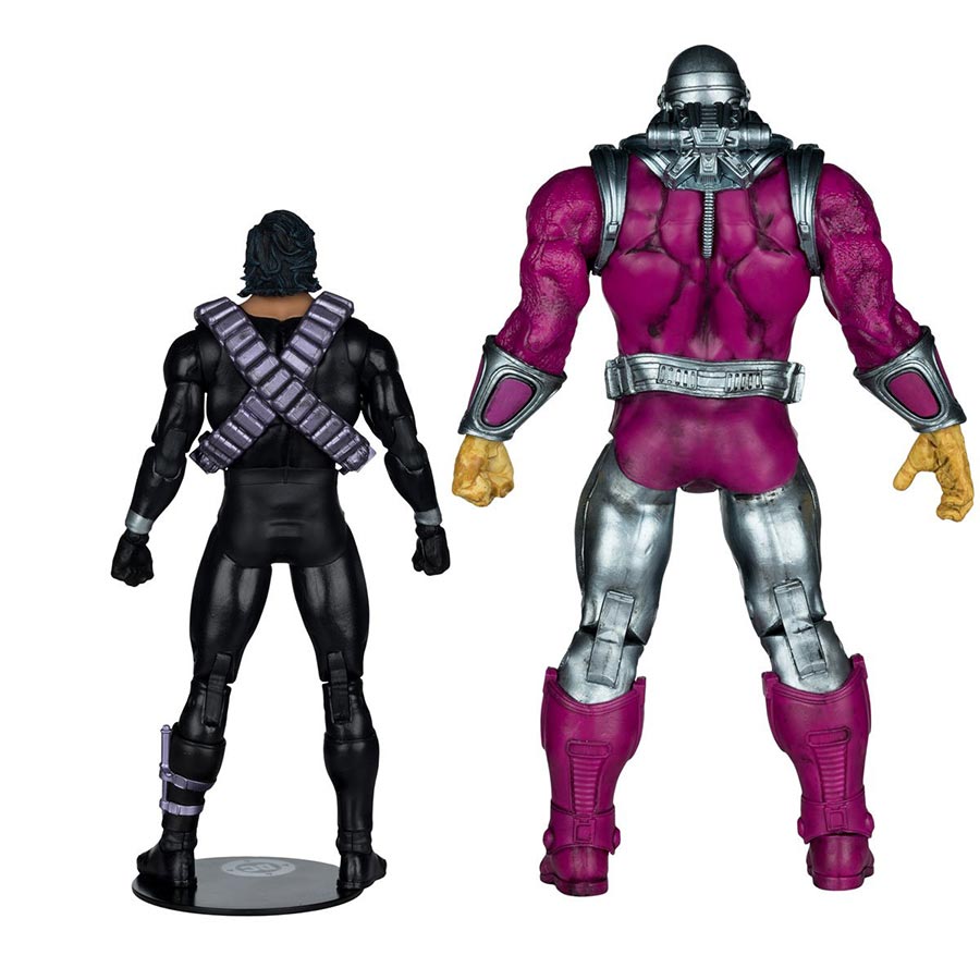 DC Kryptonian Suit Superman 7-Inch Action Figure vs Mongul MegaFig Action Figure