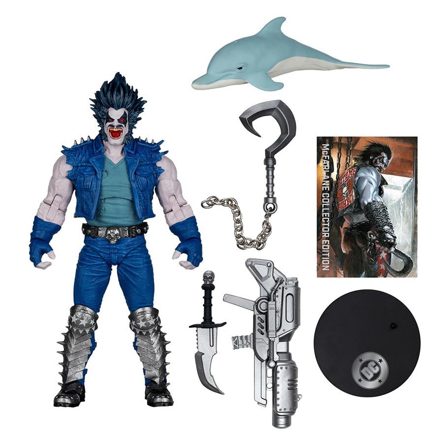 DC McFarlane Collector Edition Wave 14 Lobo Platinum Edition 7-Inch Action Figure