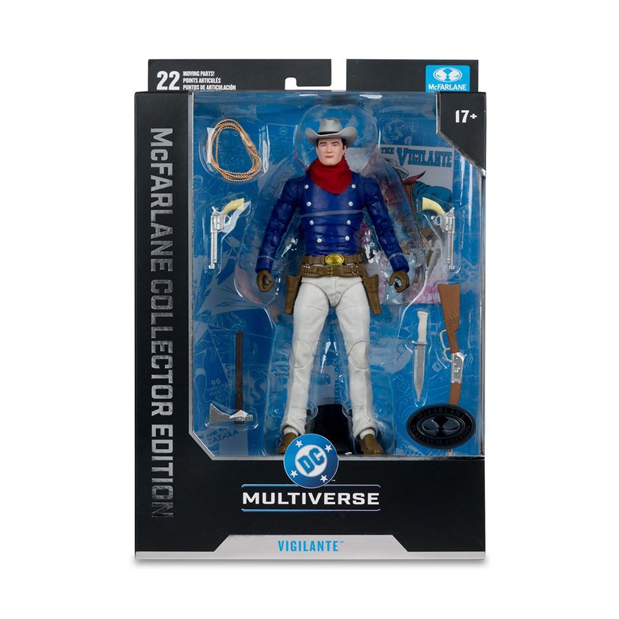 DC McFarlane Collector Edition Wave 14 Vigilante All-Star Squadron Platinum Edition 7-Inch Action Figure