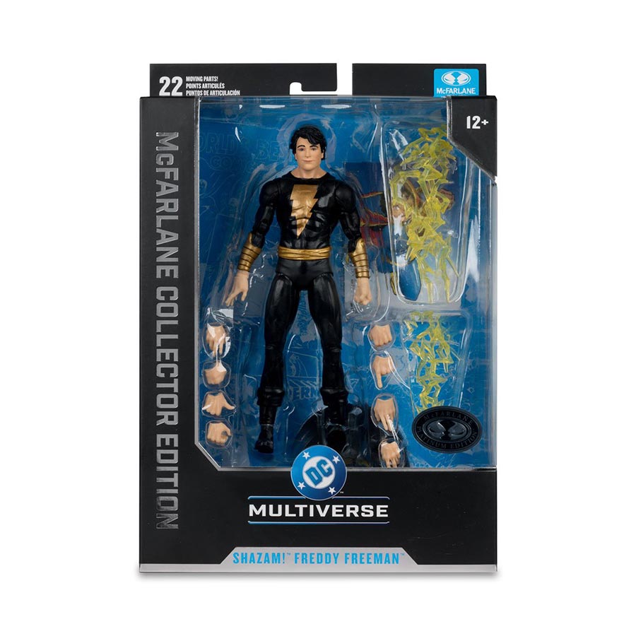 DC McFarlane Collector Edition Wave 14 SHAZAM Freddy Freeman Platinum Edition 7-Inch Action Figure